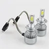 2PCS 72W COB H7 H1 H4 H3 H11 9005 9006 9007 9012 C6 LED-lampa strålkastare Ljusvagnslampor 3000K 6000K lampa