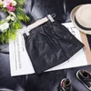 Veardoller Girls Skirt Spring Autumn Fashion Kids Leather Skirt for 16歳の女の女の子のボタン装飾子供039SスカートY29233547