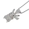 New cartoon character pendant zircon hip hop necklace for free postage