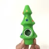 Arbre de Noël Tabac Fumer Cuillère À Main Tuyaux En Silicone De Qualité Alimentaire Fumée Narguilé Portable Accessoires Pour Fumer Outil Pipe À Cigarettes