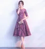 Nova Primavera vestido de verão mulheres 2019 elegante vestido de bola formal longo vestido feminino casual mais slim maxi vestidos roxo