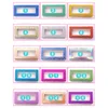 Yeni 50 Setlot Paketleme Kutusu Kirpik Paket Kağıt Kutusu Renk Karton Tepsiyle 25mm Kirpikler DIY Özel Logo Flash Paketleme Kutusu2261898