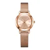 JULIUS JA-732 Female Women's Silver Rose Gold Tone Mesh Stainless Steel Quartz Analog Waterproof Fashion Watch Casual Wristwatch