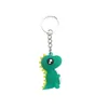 En plastique souple dessin animé Animal mignon petit dinosaure coloré porte-clés porte-clés personnalité créative petits cadeaux en gros 60 pcs/Lot