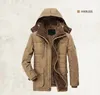 Mode- hommes veste d'hiver marque célèbre chaud épais de haute qualité manteaux coton rembourré mode affaires élégant multi poche