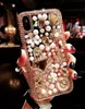 Glitter Rhinestone Diamante Pérola claro capa para iPhone 11 Pro XR XS MAX X 8 7 6 Samsung S10 Além disso S10E Nota 9 10 10 + A10 A20 A30 A50 A70 A80