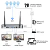 1080P 4CH Wifi Security Kit with 10 inch Monitor Wireless Surveillance Camera System Easy Installation Auto Connection No Need Setiing294S