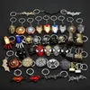 10 pièces métal porte-clés masque jouets clé voiture pendentif haute qualité porte-clés anneaux femmes sac bijoux hommes HJ249