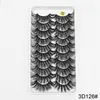 NEW 10pairs 3D Faux Mink Lashes Natural Long False Eyelashes Volume Fake Lashes Makeup Extension Eyelashes maquiagem