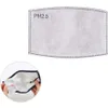 PM2.5 Filter Anti Haze Mundmaske Austauschbarer Filter 5 Schichten Vlies-Aktivkohlefilter Masken Dichtung OOA7748-1