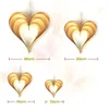 Saint Valentin Décoration Pendentifs 3D Papier Amour En Forme De Coeur Ornement Suspendu Pour Mariage Événement Fête Fond Décor Fournitures 6 5jks BB