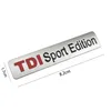 Métal rouge TDI Sport édition Logo Turbo voiture lettre autocollant emblème Chrome Badge décalcomanies pour VW POLO GOLF CC TT JETTA GTI TOUAREG225f