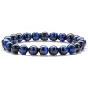 Pedra de lava difusor yoga frisado pulseira fios ajustáveis pulseiras masculinas pulseira trançada cura equilíbrio para homens mulheres