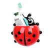 Ventouse porte-brosse à dents crochets enfants belle bande dessinée Animal coccinelle brosse à dents mur aspiration salle de bain ensembles tasse outil