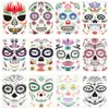 Halloween Christmas Party Face Sticker Vattentät Miljö Steg Props Art Makeup Face Sticker Pretty Tattoo Stickers RRA2125