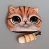 3d животное лицо Zipper Case милый кот монет Кошелек женский плюшевый кошелек Bolsas / ребенок кошелек макияж Buggy гарнитура сумка болса feminina подарков