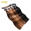 VMAE Malásia Europeia 1g / s 100g Natural Preto Brown louro Direto Duplo Drawn queratina Fusão U Dica Virgin Remy extensão do cabelo humano