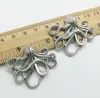 20 unids/lote, colgante de aleación de pulpo grande, joyería Retro, llavero DIY, colgante de plata tibetana para pulsera, pendientes, 35*43mm