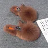 Aoxunlong Women Winter Furry Slifors Fashion Rhinestone Furs Slide Ladies Phrush Scarpe Lady Fluff e Flip Flip Flip Cute5464974