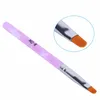 Na024 7pcs / lot akryl nagelborste UV Gel 3D Nail Art Brush Pennor Nail Polish Målning Ritning Borstar Manikyr Verktyg Set Kit