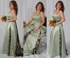 Elegante Sage Camo Mãe Dos Vestidos De Noiva Halter Uma Linha De Corpo Inteiro Plus Size Noivo Mãe Formal Evening Gowns Wedding Guest Dress