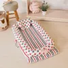 Portable Baby Bassinet for Bed Lounger Newborn Crib Breathable and Sleep Nest with Pillow5355425