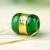 Colar De Ouro Jade LuLuTong Colar de Amuletos amantes de Jóias Para Homens Presente De Mulheres