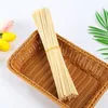 Espetos de Bambu Natural para Churrasco Churrasco Espetinho de Frutas Fondue Forquilha Forquilha 40cm x 4mm Varas de Fio de Algodão Twister QW9693