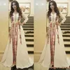 Nowy Kaftan Suknie Wieczorowe Marokańskie Kaftan Niesamowity Haft V-Neck Okazja Formalna Suknia Prom Dubai Abaya Arabski Długie Rękaw Party Dress