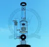 Modest Joint Hookah 18.8mm vaso de precipitados bong 16 "pulgadas de altura de vidrio de color curvo bongs tuberías de agua