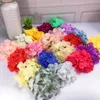 Nya 100st 21Colors 18cm konstgjorda hortenséblommor Diy Wedding Bouquet Flowers Head Wreath Garland Hemdekoration YBML023111578