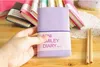 Negócios e Estudantes Bonito Colorido Mini Sorriso Caderno De Couro 7.5 * .12.5 CM 192 Folhas De Fio Encadernado 90 g / pc Diário De Moda