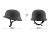 Capacetes de motocicleta unissex DOT retrô preto fosco alemão meia face capacete Chopper Cruiser Biker M L XL1348n