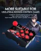 4 en 1 contrôleur de jeu filaire USB Arcade Fighting Joystick Stick pour PS3 pour Nintend Switch PC Gamepad pour Android TV 10 boutons