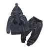 B 1 Hot Sale 2020 Barn 2PCST Kids Baby Polos Suit Boys Girls Långärmad Skjorta + Pant Sport Kläder Hoodies Barnkläder