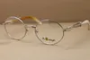 Großhandelsdesigner Hot Round 7550178 White Buffalo Horn Brillen Computerbrille Rahmengröße: 55-22-135 mm