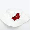 Cloches 2021 Style Lobster Embroidery Bucket Hat Fisherman Outdoor Travel Sun Cap Hats For Men And Women 10113553762