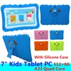 Tablet PC per bambini Schermo da 7 pollici Android 4.4 Allwinner A33 Quad Core 512 MB di RAM 8 GB ROM Doppia fotocamera WIFI Tablet PC per bambini
