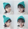 Fashion-hattar godisfärger multi knit mönster toddler barn utomhus varm vinter virka hattar
