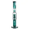 13.4インチの高さのガラス水ボン水ギセルスモークパイプ喫煙パイプダウンシステムPERC HEADY GLASS DAB RIGSバブラー18mmボウル