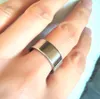 50шт SIMPLE PLAIN 8mm Silver BAND Нержавеющая сталь Элегантное кольцо Классические свадебные украшения Мужские женские Горячие продажи Кольцо на палец Подарок на вечеринку