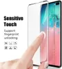 For Samsung S20 Full Glue No Hole Anti Scratch Screen Protector Curved Case Friendly Works Fingerprint Tempered Glass With Retail Package