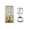 Numeri Apribottiglie 10 20 Anniversario Oro Apribottiglie di birra Apribottiglie in metallo per matrimoni Souvenir per ospiti Regali per feste di compleanno Bomboniere