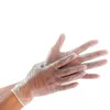 Wholesaleの使い捨て可能なPVC手袋ゴム透明帯電防止家庭用クリーニング手袋