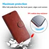 Para iPhone 11 Pro Max XS MAX XR funda de teléfono de cuero PU de lujo a prueba de golpes funda trasera transparente suave para Samsung Note10 S10 Plus
