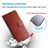 Iphone 11 pro max xs max xr 고급 pu 가죽 전화 케이스 shockproof soft transparent back cover for samsung note10 s10 plus