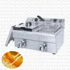 HOT SELLING Fryer Stainless steel Machine 6LFE-2 Double Cylinder Double Sieve Fryer Fried Chicken/French Fryer