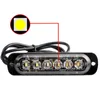 4 peças 12-24V Caminhão Carro 6 LED Flash Estroboscópio Luz de Advertência de Emergência Luzes Piscantes para Carro Veículo Motocicleta296R