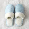 2019 new cotton slippers female winter home non-slip men's autumn and winter warm