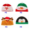 Jul Beanie hatt för män och kvinnor Vinter Varma hattar för Santa Clause Ren Snowman Xmas Dekoration Party Supplies 4 stilar WX9-1691